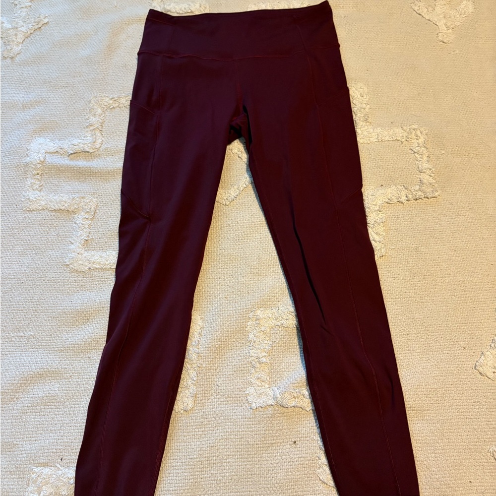 lululemon athletica Burgundy Leggings Women’s Size 8